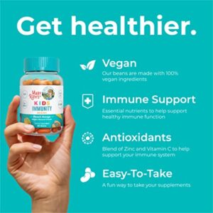MaryRuth's Kids Immune Support Vita-Beans | Zinc and Vitamin C | Overall Health & Immune Support for Kids Ages 4+ | Children's Immunity Vitamins | Vegan | Non-GMO | Gluten Free | 60 Count