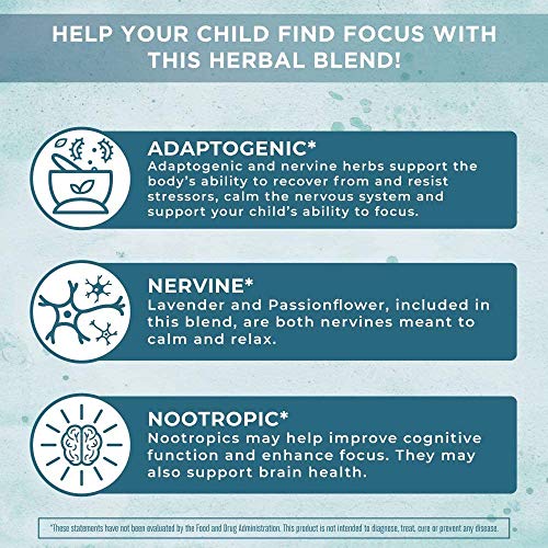 USDA Organic Focus & Attention Kids Drops & Kids Magnesium Citrate Gummies Bundle by MaryRuth's | Brain & Memory Drops | Magnesium Supplement | Stress Relief, Bone, Nerve, Gut Health | Vegan.