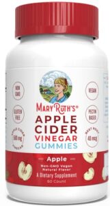 maryruth organics apple cider vinegar | 1 month supply | apple cider vinegar gummies for adults and kids | supplements for immune support | vegan | non-gmo | gluten free | 30 servings