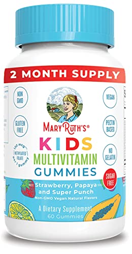 Kids Multivitamin + Immunity Gummies Bundle by MaryRuth's | Kids Sugar Free Multivitamin Gummies, 60ct | Immunity 5-in-1 Gummies for Kids & Adults, 90ct | Vegan, Non-GMO, Gluten Free