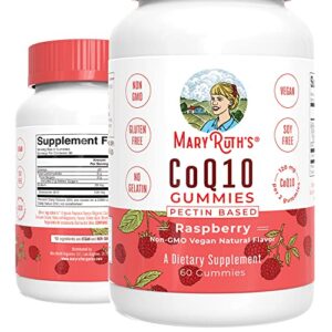 maryruth organics coq10 | 1 month supply | coq10 gummies | coq10 supplements for adults & kids | gummy supplements for heart health & cellular energy | vegan | non-gmo | gluten free | 60 count