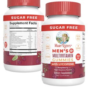 maryruth’s multivitamin for men 40+ | sugar free | vegan mens vitamins | immune support daily men’s multivitamin | gummy vitamins for men | 60 count