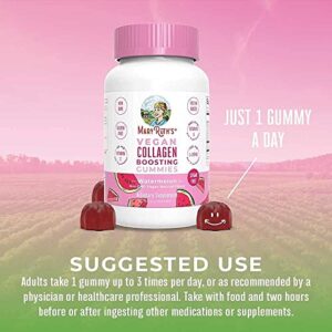 Vegan Collagen Boosting Gummies & Vegan Biotin Gummy Vitamins Bundle | Plant Based Supplement w/ Lysine Vitamin A, C, Alma Fruit Complex Supplement | Vitamins for Hair, Skin & Nail Health