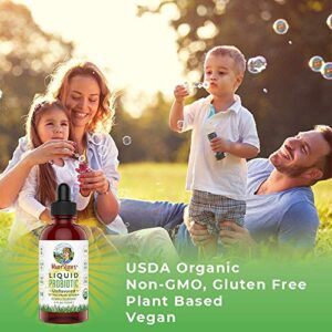 Elderberry Syrup & Liquid Probiotics Bundle for Adults & Kids by MaryRuth's | USDA Organic Elderberry Liquid Drops 1oz | USDA Organic Liquid Probiotics, 4oz | Vegan Non-GMO Plant Based