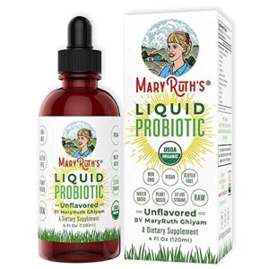 Elderberry Syrup & Liquid Probiotics Bundle for Adults & Kids by MaryRuth's | USDA Organic Elderberry Liquid Drops 1oz | USDA Organic Liquid Probiotics, 4oz | Vegan Non-GMO Plant Based