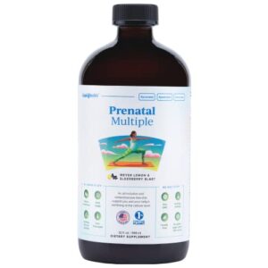 liquidhealth 32 oz prenatal vitamin, postnatal vitamin & liquid women’s prenatal multivitamin, vegan folate supplement for women with iron, choline, calcium, gluten-free, sugar-free, dairy-free