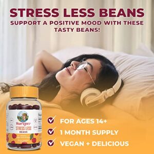 Stress Relief Vita-Beans for Adults & 5-in-1 Immunity Gummies Cherry Bundle by MaryRuth's | Magnesium Citrate & L-Theanine | Natural Calm, Relaxation, Stress and Mood Support | Immune Support