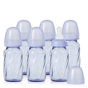 Evenflo Feeding Glass Premium Proflo Vented Plus Bottles for Baby, Infant and Newborn - Helps Reduce Colic - Lavender, 4 Ounce (Pack of 6)