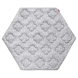 hexagon playpen mat fit for evenflo versatile play space, one-piece baby extra large play mat thick baby crawling mat for babies, toddlers, six pannel playpen, 33 inch each side