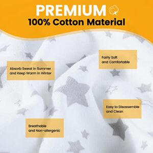 Orzbow Carseat Cover Liner Universal, 100% Cotton Carseat Cover Breathable Prevent Wear & Dirt Suitable Carseat (0-12m）