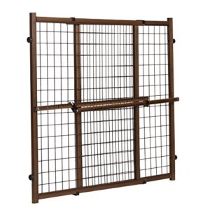 Position & Lock Tall & Wide Baby Gate, Pressure-Mounted, Farmhouse Collection