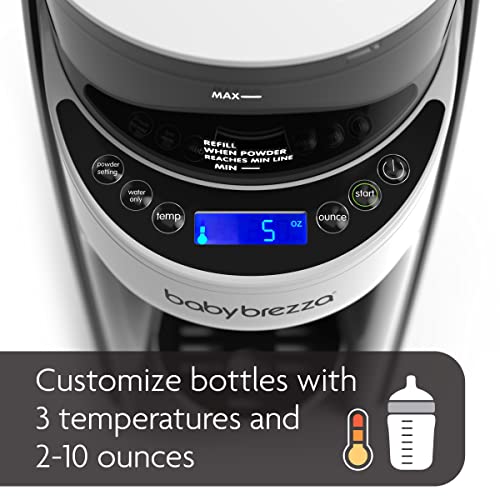 New and Improved Baby Brezza Formula Pro Advanced Formula Dispenser Machine - Automatically Mix a Warm Formula Bottle Instantly - Easily Make Bottle with Automatic Powder Blending