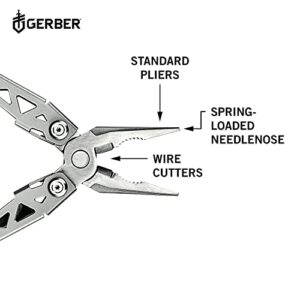 Gerber Gear 30-001364N Suspension-NXT, 15-in-1 Multitool Knife, Needle Nose Pliers Pocket Knife with Pocket Clip, EDC Gear, Steel