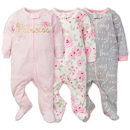 GerberBaby Girls3-Pack Sleep 'N PlayPink FloralNewborn