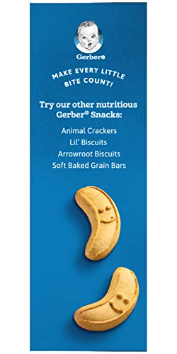 Gerber Toddler Banana Cookies, Baked with Real Bananas, 5 oz. Box (Pack of 5)