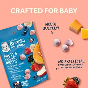 Gerber Snacks for Baby Fruit & Veggie Melts, Very Berry Blend, 1 Ounce