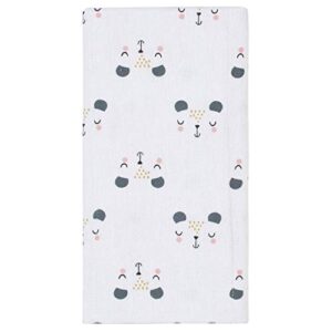 Gerber Unisex-Baby 8-Pack Flannel Burp Cloths, Bear White, One Size