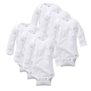 gerber unisex baby multi-pack long-sleeve onesies bodysuit mitten cuff sizes 6-pack mitten cuff 0-3 months