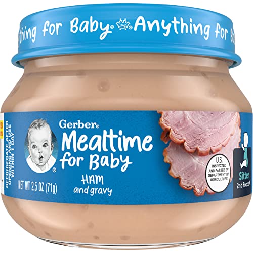 Gerber 2nd Foods Meats, Ham & Ham Gravy, 2.5-Ounce (Pack of 12)