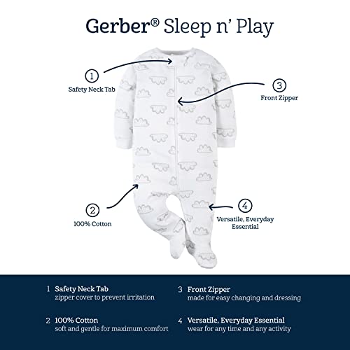 Gerber Baby Girls 2-Pack Sleep 'N Play Lavender 3-6 Months