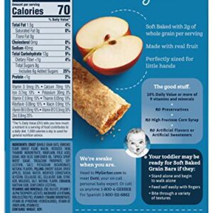 Gerber Soft Baked Grain Bars, Apple Cinnamon, 8 Individually Wrapped Bars/Box (Pack of 4)