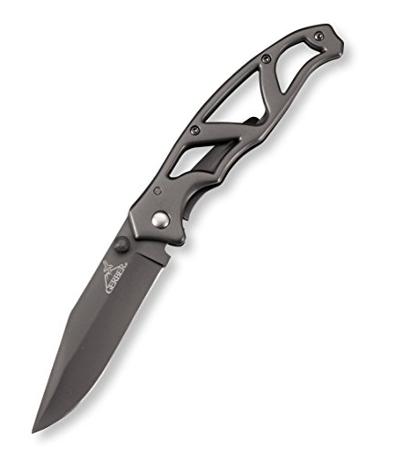 GERBER Paraframe I Knife, Fine Edge, Grey [22-48446]