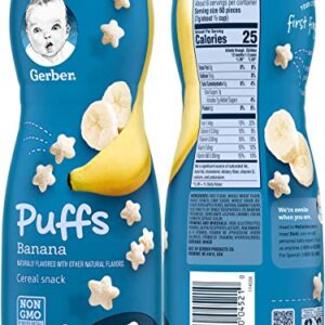 Gerber Graduates Apple Strawberry, Banana, Sweet Potato, Blueberry Puffs /pack of 4 1.48oz