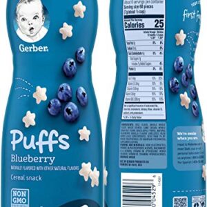 Gerber Graduates Apple Strawberry, Banana, Sweet Potato, Blueberry Puffs /pack of 4 1.48oz