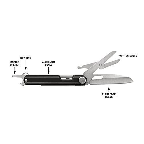 Gerber Gear Armbar Slim Cut, Pocket Knife, Multitool with Scissors, Onyx