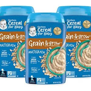 Gerber 2nd Foods Baby Cereal, Multigrain, 8 OZ (Pack of 3)