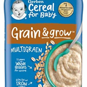 Gerber 2nd Foods Baby Cereal, Multigrain, 8 OZ (Pack of 3)