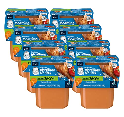 Gerber 2nd Foods Chicken Rice Baby Food, 7 Ounce - 8 per case.