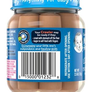 Gerber Mealtime for Baby Lil’ Sticks, Chicken Sticks, Packed in Water, No Nitrates or Nitrites Added, for Crawlers 10 Months & Up, 2.5-Ounce Jar (Pack of 10 Jars)