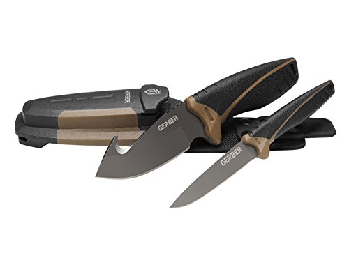 Gerber Gear 31-001159N Hunting Knife Gear Myth Field Dress, Hunting Knife Set, Brown