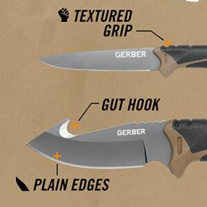 Gerber Gear 31-001159N Hunting Knife Gear Myth Field Dress, Hunting Knife Set, Brown