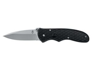 gerber gear 22-47162n fast draw folding assisted opening pocket knife, fine edge, black