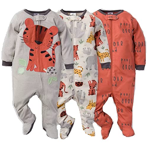 GerberBaby Boys3-Pack Sleep 'N PlayOrange SafariNewborn