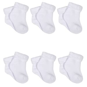 Gerber Baby 6-Pair Sock, White, Preemie