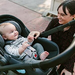 UPPAbaby Vista V2 Stroller - Greyson (Charcoal Melange/Carbon/Saddle Leather) + Mesa Infant Car Seat - Jordan (Charcoal Melange) Merino Wool