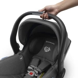 UPPAbaby Vista V2 Stroller - Greyson (Charcoal Melange/Carbon/Saddle Leather) + Mesa Infant Car Seat - Jordan (Charcoal Melange) Merino Wool