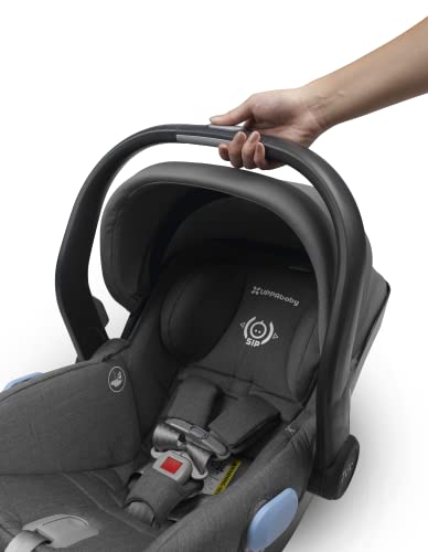 UPPAbaby Vista V2 Stroller - Greyson (Charcoal Melange/Carbon/Saddle Leather) + Mesa Infant Car Seat - Jordan (Charcoal Melange) Merino Wool