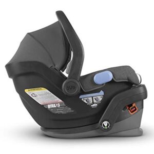 UPPAbaby Vista V2 Stroller - Greyson (Charcoal Melange/Carbon/Saddle Leather) + Mesa Infant Car Seat - Jordan (Charcoal Melange) Merino Wool