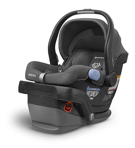 UPPAbaby Vista V2 Stroller - Greyson (Charcoal Melange/Carbon/Saddle Leather) + Mesa Infant Car Seat - Jordan (Charcoal Melange) Merino Wool