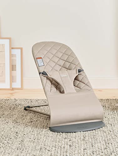 BabyBjörn Bouncer Bliss, Sand Gray, Cotton (006017US)