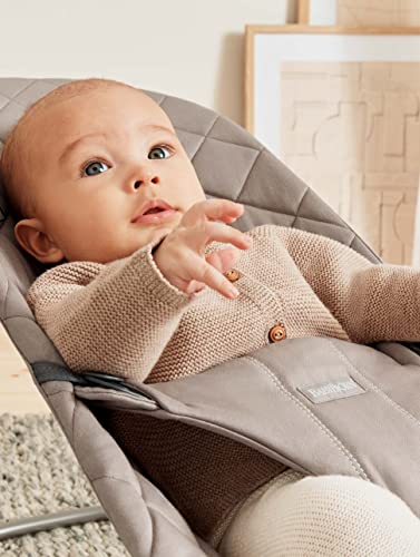 BabyBjörn Bouncer Bliss, Sand Gray, Cotton (006017US)