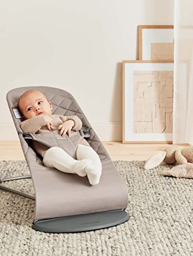 BabyBjörn Bouncer Bliss, Sand Gray, Cotton (006017US)