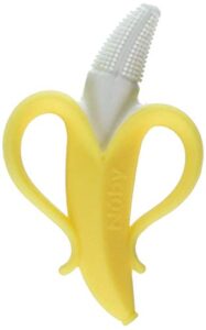 nuby nananubs banana massaging toothbrush, yellow