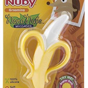 Nuby Nananubs Banana Massaging Toothbrush, Yellow