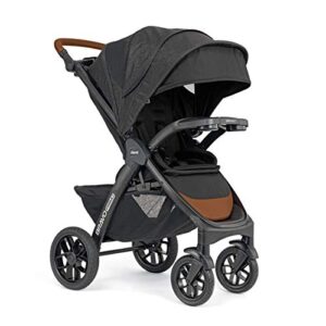 Chicco Bravo Primo Trio Travel System, Bravo Primo Quick-Fold Stroller with Chicco KeyFit 35 Zip Extended-Use Infant Car Seat, Car Seat and Stroller Combo | Springhill/Black