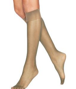 Hanes Silk Reflections Reinforced Toe Knee-Highs (Little Color/One Size) Pack of Two
